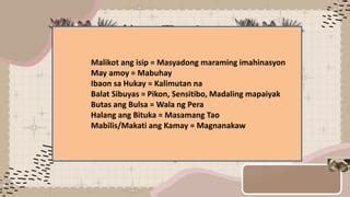 Eupemistikong pahayag, Filipino Flashcards .